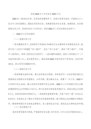 街道2022年工作总结及2023计划.docx