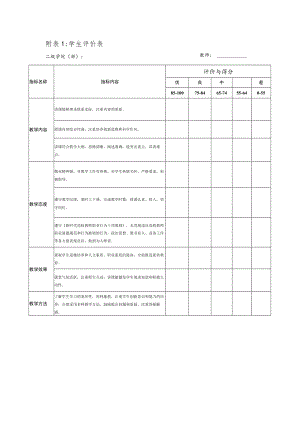 附表1学生评价表.docx
