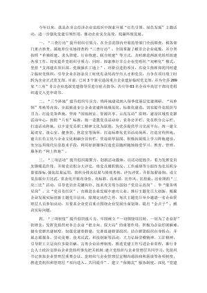 非公企业党建工作汇报材料.docx