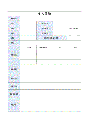 规划设计 个人简历.docx
