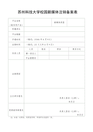 苏州科技大学校园新媒体注销备案表.docx