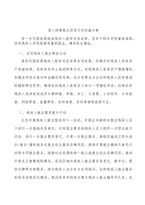 盲人按摩就业促进行动实施方案.docx