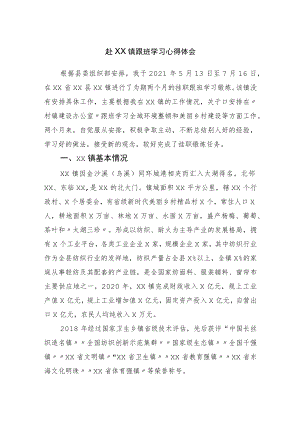 镇跟班学习心得体会.docx