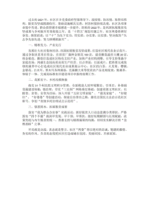 社区党委书记在全面推进乡村振兴动员大会上的表态发言.docx