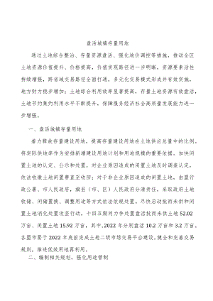盘活城镇存量用地.docx