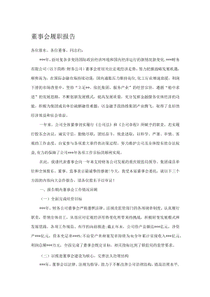 董事会履职报告.docx
