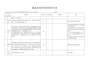 遴选咨询评估机构评分表范表.docx