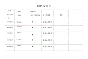 网吧检查表.docx