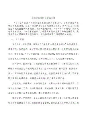 加强光污染防治实施方案.docx