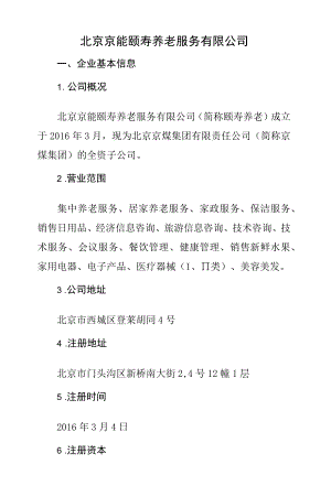北京京能颐寿养老服务有限公司.docx