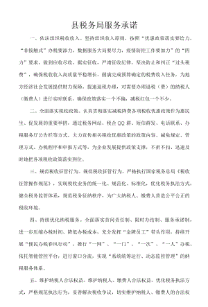 县税务局服务承诺.docx