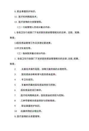 医院感染知识培训制度.docx
