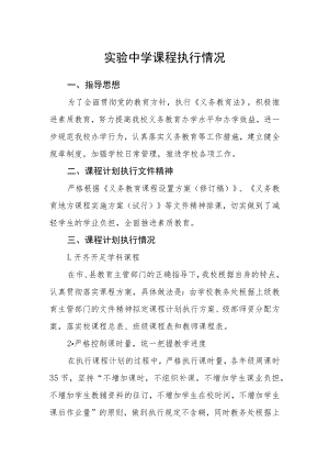 实验中学课程执行情况.docx