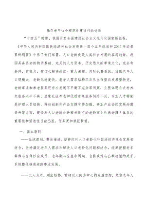 基层老年协会规范化建设行动计划.docx