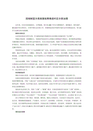 因地制宜分类施策 统筹推进村庄分类治理.docx