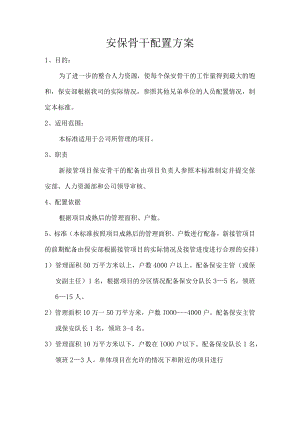 安保骨干配置方案.docx