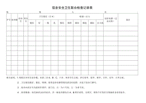 宿舍安全卫生联合检查记录表.docx