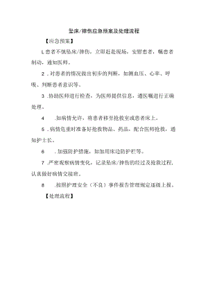 坠床∕摔伤应急预案及处理流程.docx