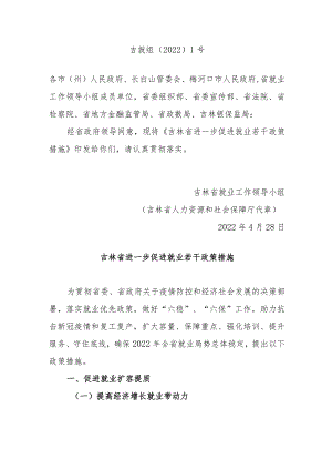 吉林省进一步促进就业若干政策措施.docx