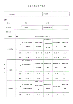 员工年度绩效考核表.docx
