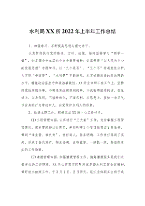 XX所2022年上半年工作总结.docx