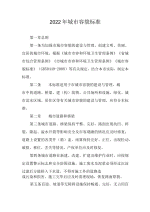 2022年城市容貌标准.docx