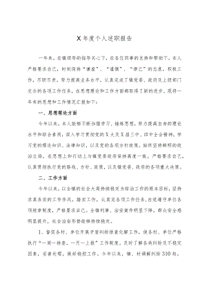 X年度个人述职报告.docx