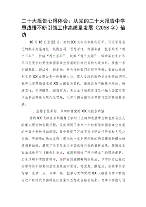 20D报告心得体会（信访）.docx