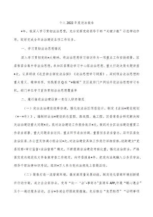 个人2022年度述法报告.docx