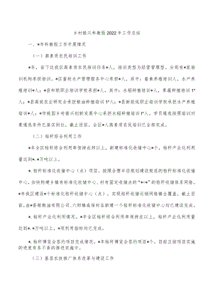 乡村振兴科教股2022年工作总结.docx
