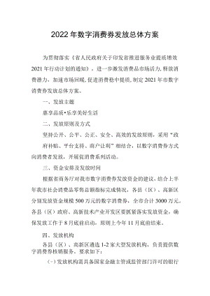 2022年数字消费券发放总体方案.docx