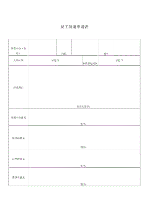 2022年《员工辞退申请表》模板.docx