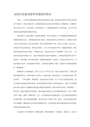 为现代化建设提供坚强组织保证.docx