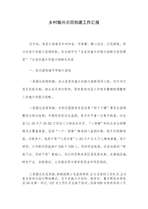 乡村振兴示范创建工作汇报.docx
