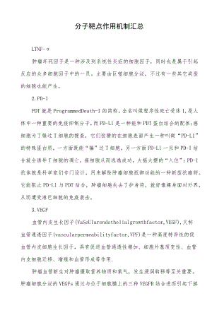 分子靶点作用机制汇总.docx