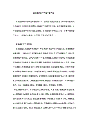 宫颈癌的化疗方案主要内容.docx