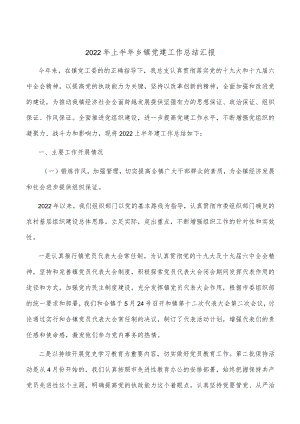 2022上半乡镇党建工作总结汇报(2).docx