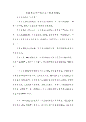 全面推进乡村振兴工作综述供借鉴.docx