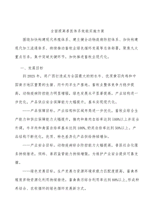 全面提高兽医体系效能实施方案.docx