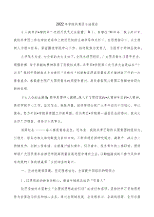 2022学院共青团总结报告.docx