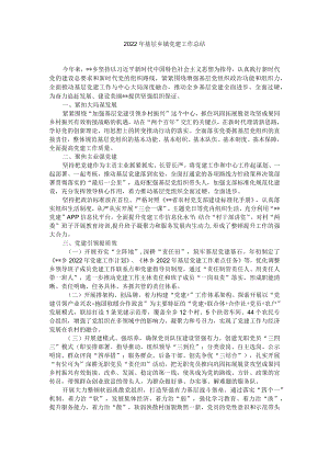 基层乡镇党建工作总结.docx