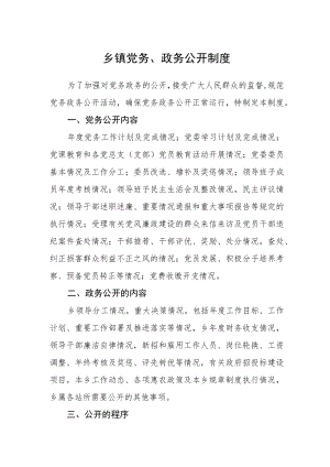 乡镇党务、政务公开制度.docx