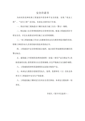 企业安全生产承诺书.docx