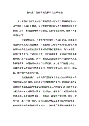 复制推广营商环境创新试点改革举措.docx