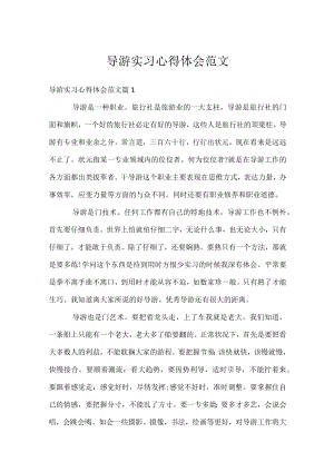 导游实习心得体会范文.docx