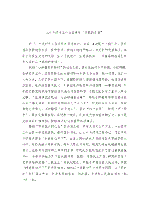 中央经济工作会议精神学习感悟.docx