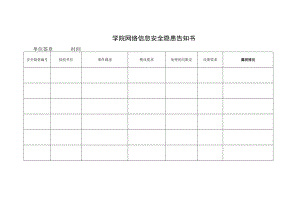 学院网络信息安全隐患告知书.docx
