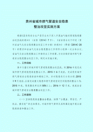 贵州省城市燃气管道安全隐患整治攻坚实施方案.docx