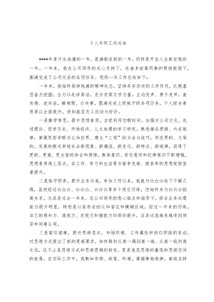 个人年终工作总结（范文）.docx