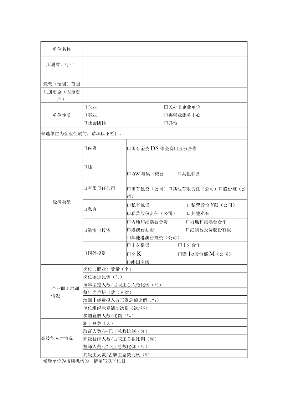 国家技能人才培育突出贡献奖申报表(单位)(2013年).docx_第2页